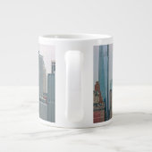 Stadt - NY - Finanzviertel Jumbo-Tasse (Rückseite)
