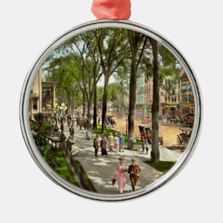 Stadt - NY - Ich würde Liebe haben, auf dem Broadw Silbernes Ornament