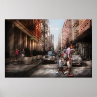 Stadt - NY - Mercer Street laufen Poster
