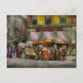Stadt - NY - Mittagskarts auf dem Broadway St NY - Postkarte