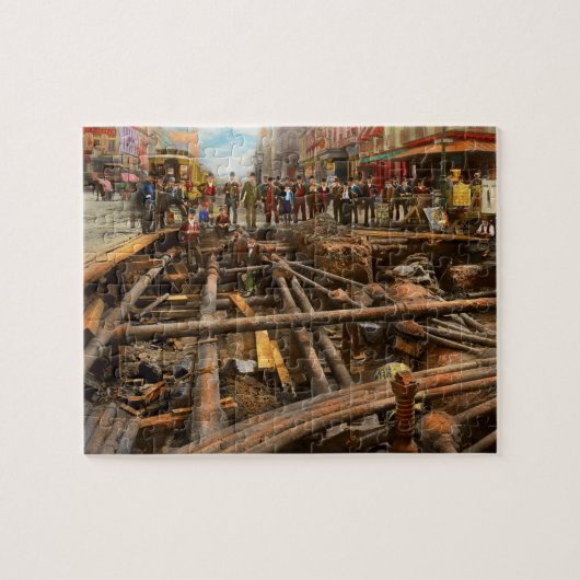 Stadt - NY - Rohrlabyrinth 1891 Puzzle (Horizontal)