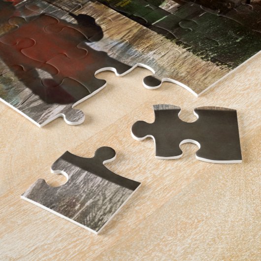 Stadt - NY - Times Square an einem regnerischen Ta Puzzle (Seite)