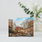 Stadt - NY - Willkommen in der Großstadt 1941 Postkarte (Stehend Vorderseite)