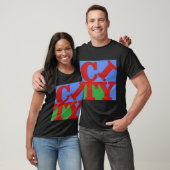 Stadt NYC Moderne Kunst T-Shirt (Unisex)
