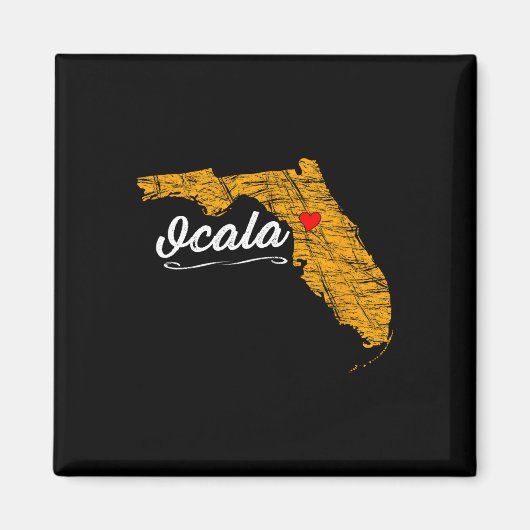 Stadt Ocala - Florida Urlaubs-Souvenir-Waren - Magnet (Vorne)