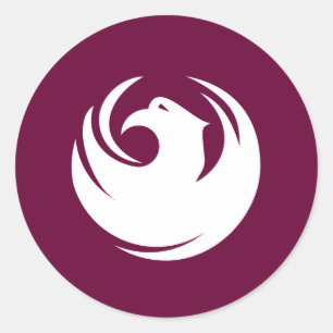 Stadt offiziellen Logos Phoenix Runder Aufkleber