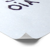 Stadt Oia | Insel Santorini, Griechenland Poster (Ecke)