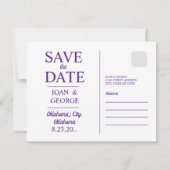 Stadt Oklahoma, Save the Date Einladungen (Rückseite)