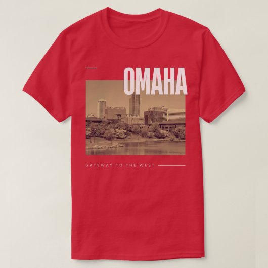 Stadt Omaha T-Shirt (Design vorne)