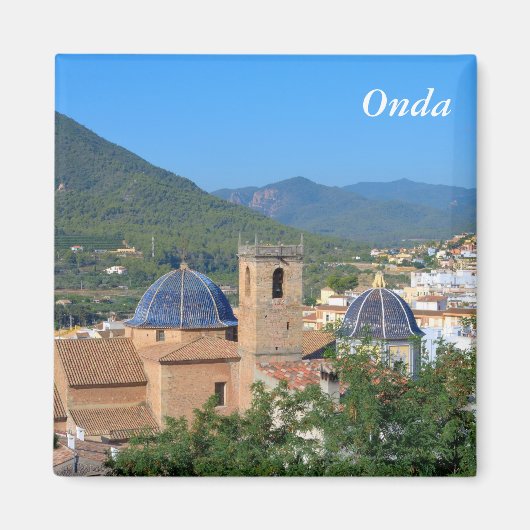 Stadt Onda in Spanien Magnet (Vorne)