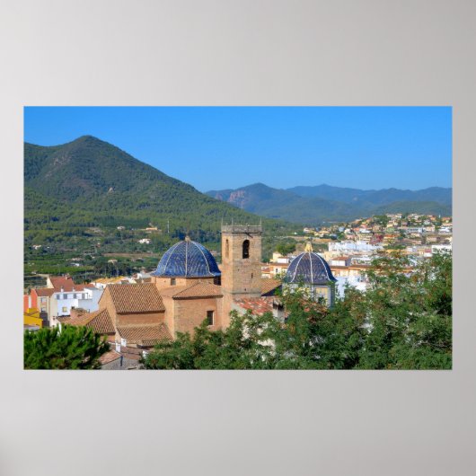 Stadt Onda in Valencia, Spanien Poster (Vorne)