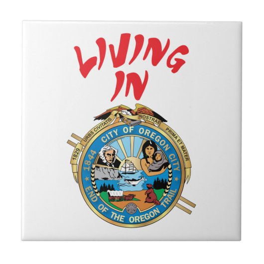 Stadt Oregon Fliese (Vorderseite)