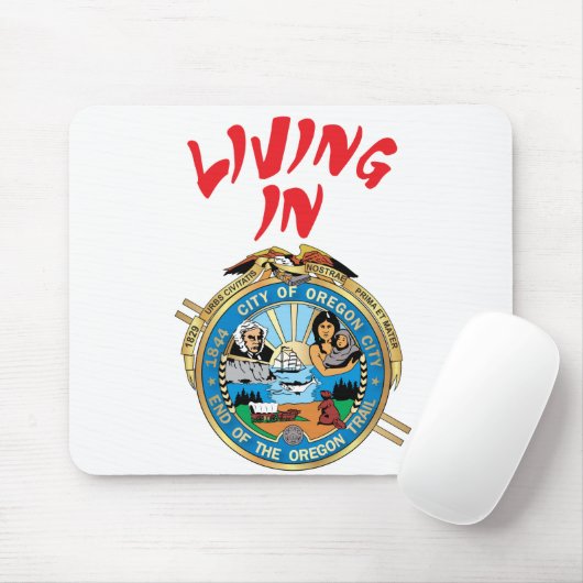 Stadt Oregon Mousepad (Mit Mouse)