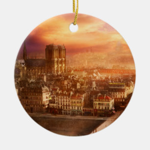 Stadt - Paris Frankreich - Kathedrale Notre-Dame 1 Keramik Ornament