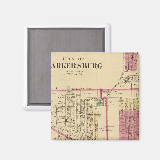 Stadt Parkersburg, West Virginia Magnet (Vorderseite/Rückseite)