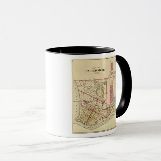 Stadt Parkersburg, West Virginia Tasse (VorderseiteRechts)