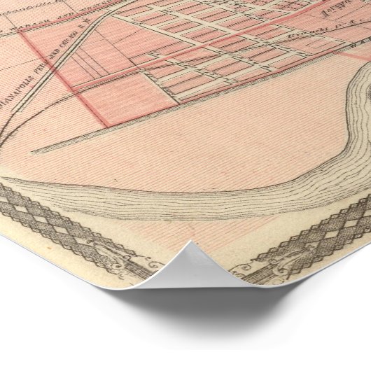 Stadt Peru, Miami Co Poster (Ecke)