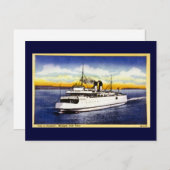 Stadt Petoskey, Michigan Staat Ferry Postkarte (Vorne/Hinten)