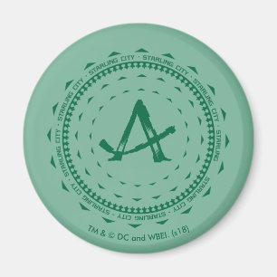 Stadt-Pfeil-Logo des Pfeil-  Starling Magnet