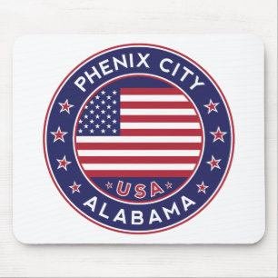 Stadt Phenix, Alabama Mousepad