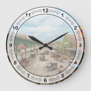 Stadt - Philadelphia PA - Am Fuße der Market St Große Wanduhr
