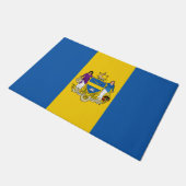 Stadt Philadelphia (Pennsylvania) Fußmatte (Schrägansicht)