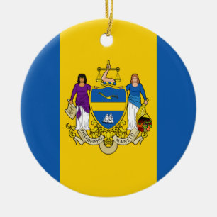 Stadt Philadelphia (Pennsylvania) Keramik Ornament