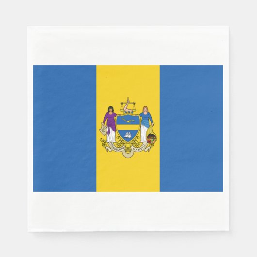Stadt Philadelphia (Pennsylvania) Serviette (Vorderseite)