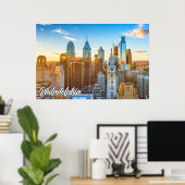 Stadt Philadelphia, Pennsylvania, USA Poster (Heimbüro)