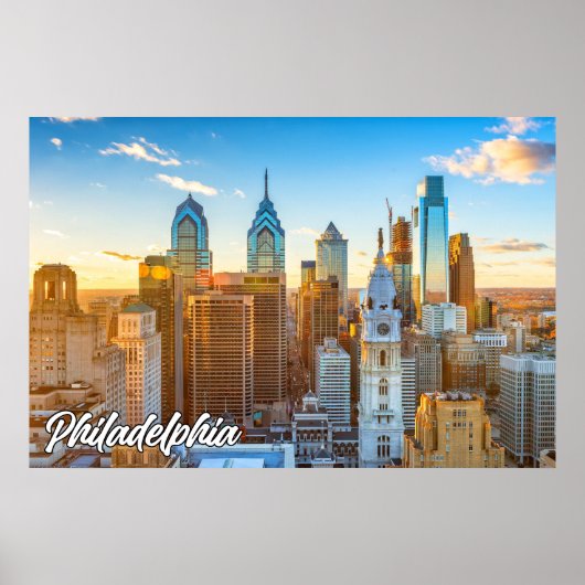Stadt Philadelphia, Pennsylvania, USA Poster (Vorne)