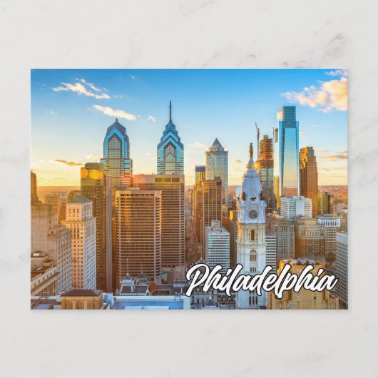 Stadt Philadelphia, Pennsylvania, USA Postkarte (Vorderseite)