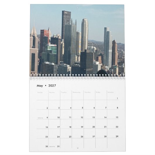 Stadt Pittsburgh Kalender (Mai 2027)