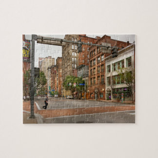 Stadt - Pittsburgh PA - Läuft spät Puzzle
