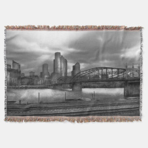 Stadt - Pittsburgh, PA - Smithfield-Brücke BW Decke