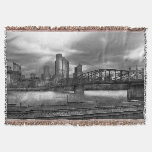 Stadt - Pittsburgh, PA - Smithfield-Brücke BW Decke (Vorderseite)