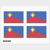 Stadt Pocatello Flag Stickers (Blatt)