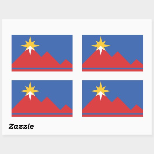 Stadt Pocatello Flag Stickers (Blatt)