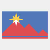 Stadt Pocatello Flag Stickers (Vorderseite)