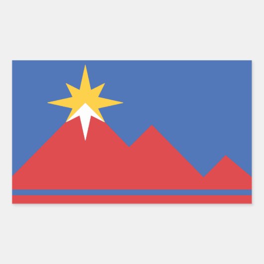 Stadt Pocatello Flag Stickers (Vorderseite)