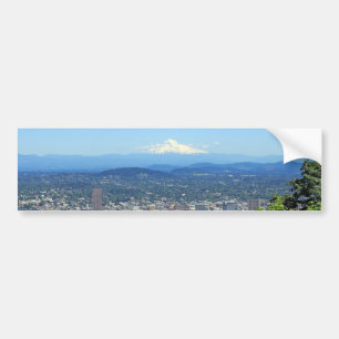 Stadt Portlands, Oregon und Mountain View Autoaufkleber