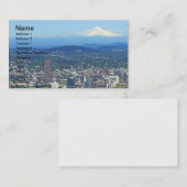 Stadt Portlands, Oregon und Mountain View Visitenkarte (Vorne/Hinten)