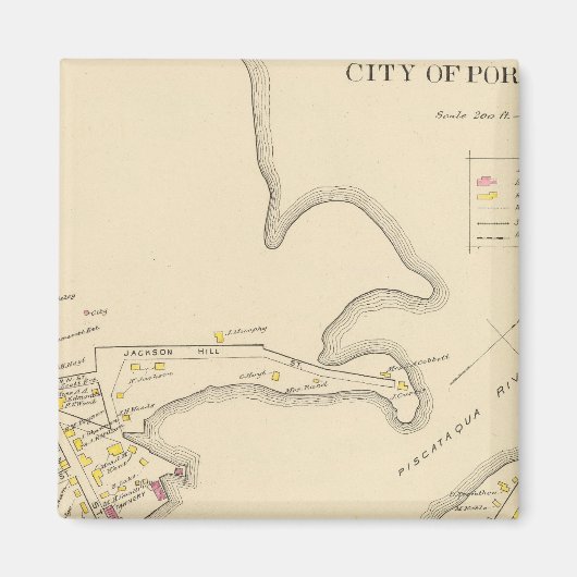 Stadt Portsmouth 2 Magnet (Vorne)