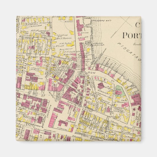 Stadt Portsmouth 3 Magnet (Vorne)