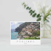 Stadt Positano an der italienischen Amalfiküste Postkarte (Stehend Vorderseite)