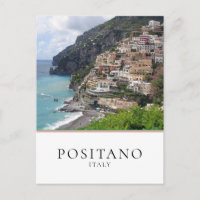 Stadt Positano an der italienischen Amalfiküste