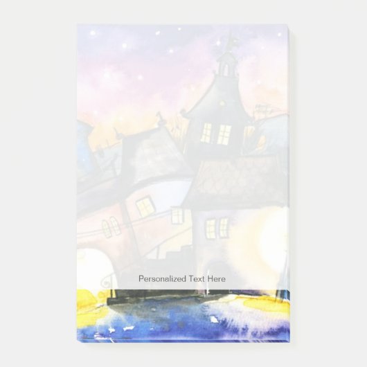 Stadt Post-it Klebezettel (Vorderseite)