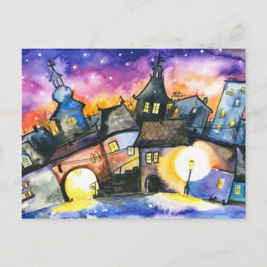 Stadt Postkarte (Vorderseite)
