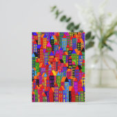 'Stadt' Postkarte (Stehend Vorderseite)