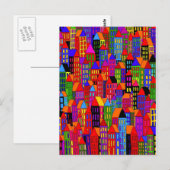 'Stadt' Postkarte (Vorne/Hinten)