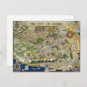 Stadt Quebec Karte (Vorne/Hinten)